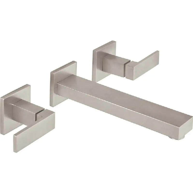 Two Handle Lavatory Wall Faucet Trim Only
