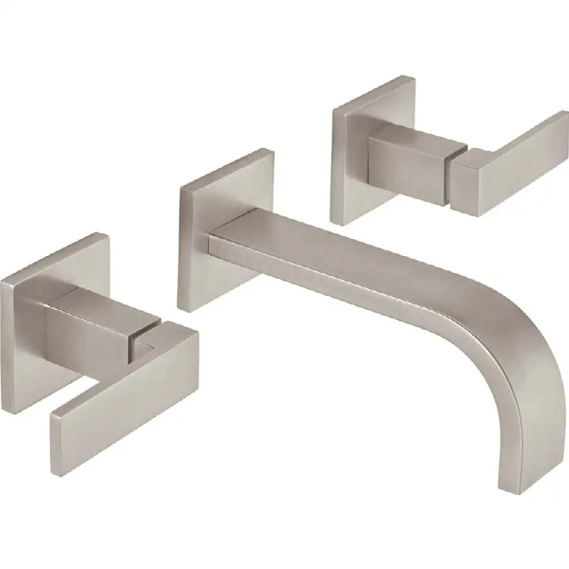 Two Handle Lavatory Wall Faucet Trim Only