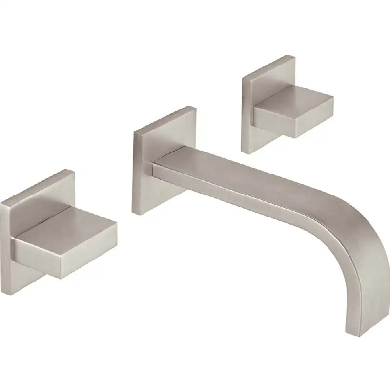 Two Handle Lavatory Wall Faucet Trim Only