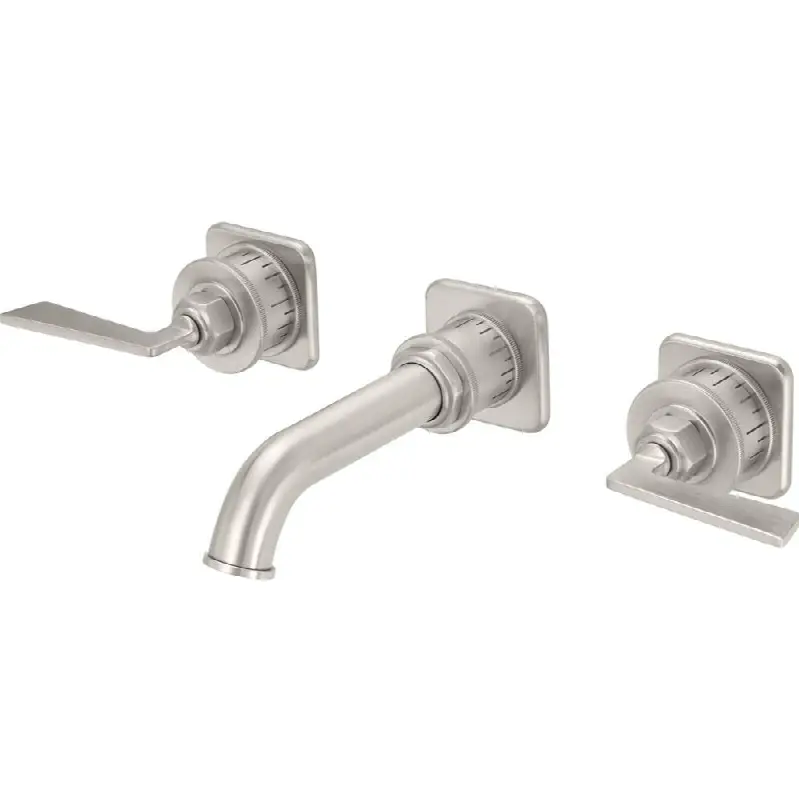 Two Handle Lavatory Wall Faucet Trim Only