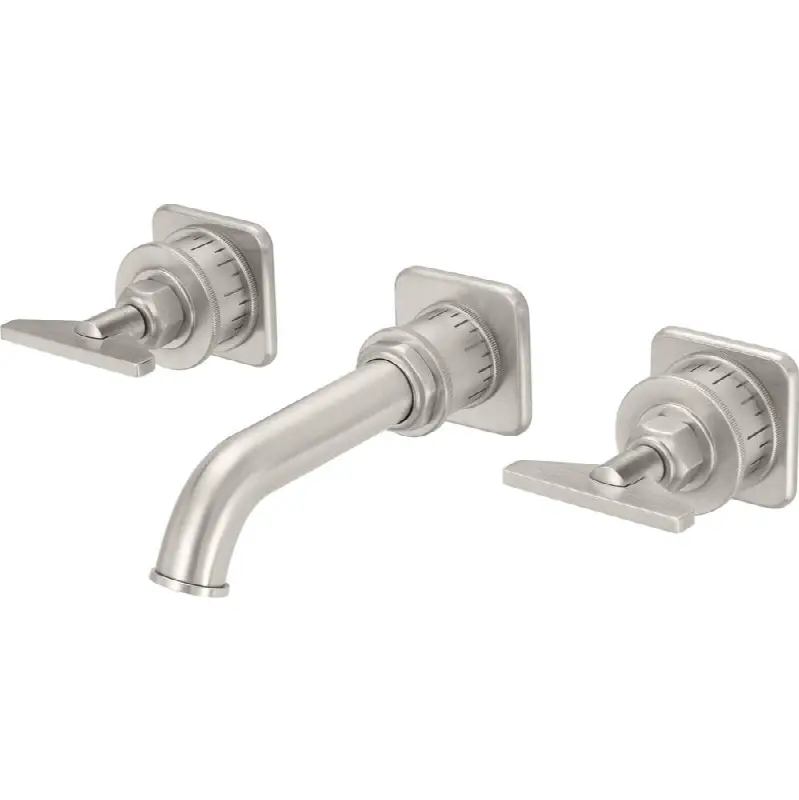 Two Handle Lavatory Wall Faucet Trim Only