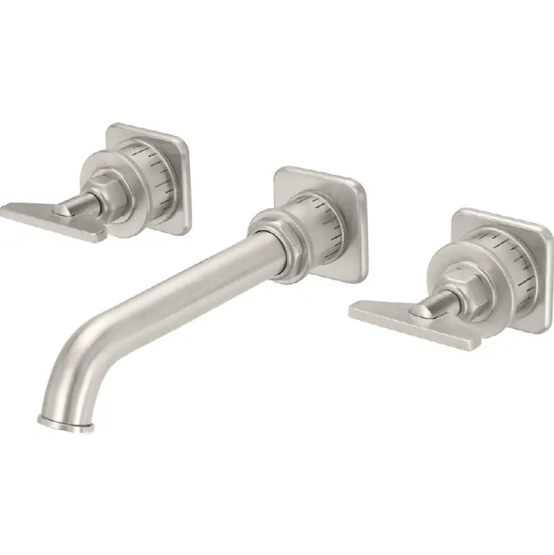 Two Handle Lavatory Wall Faucet Trim Only