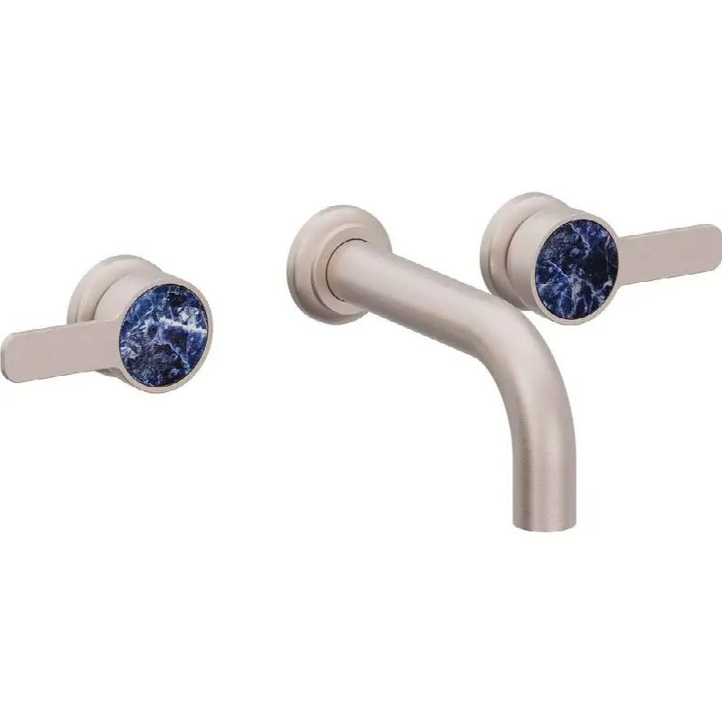 Two Handle Lavatory Wall Faucet Trim Only