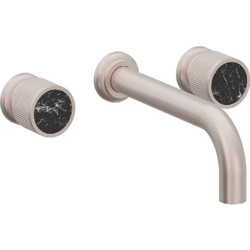 Two Handle Lavatory Wall Faucet Trim Only