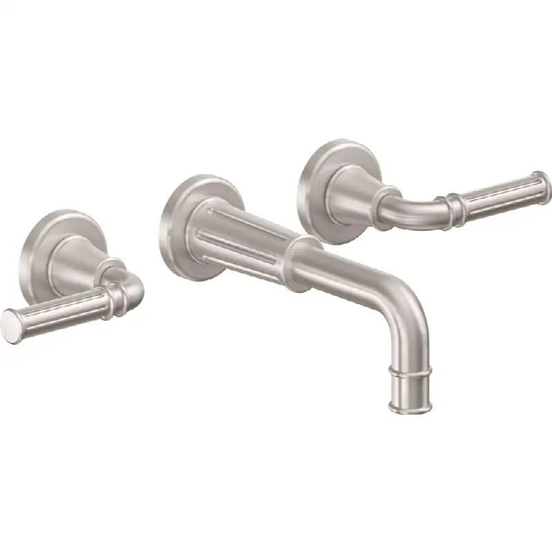 Two Handle Lavatory Wall Faucet Trim Only