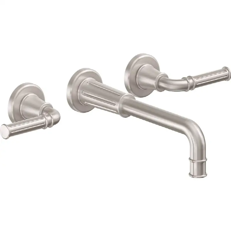 Two Handle Lavatory Wall Faucet Trim Only
