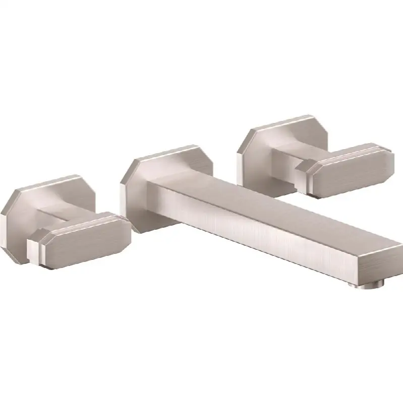 Two Handle Lavatory Wall Faucet Trim Only