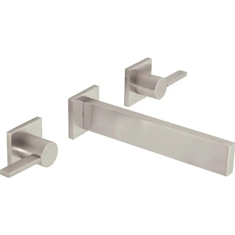 Two Handle Lavatory Wall Faucet Trim Only