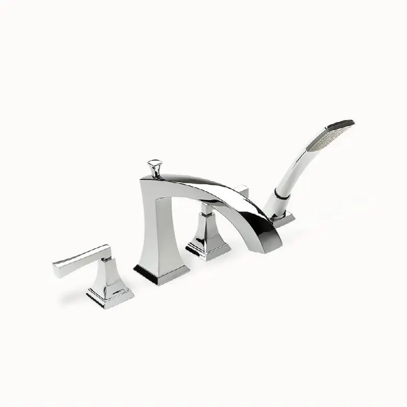 Leyden Deck Tub Faucet with Handshower Trim