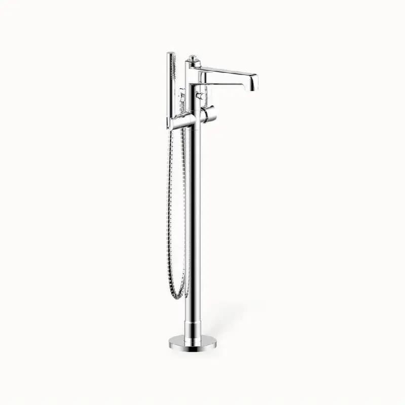 Darby Floor-mount Tub Filler w/HS