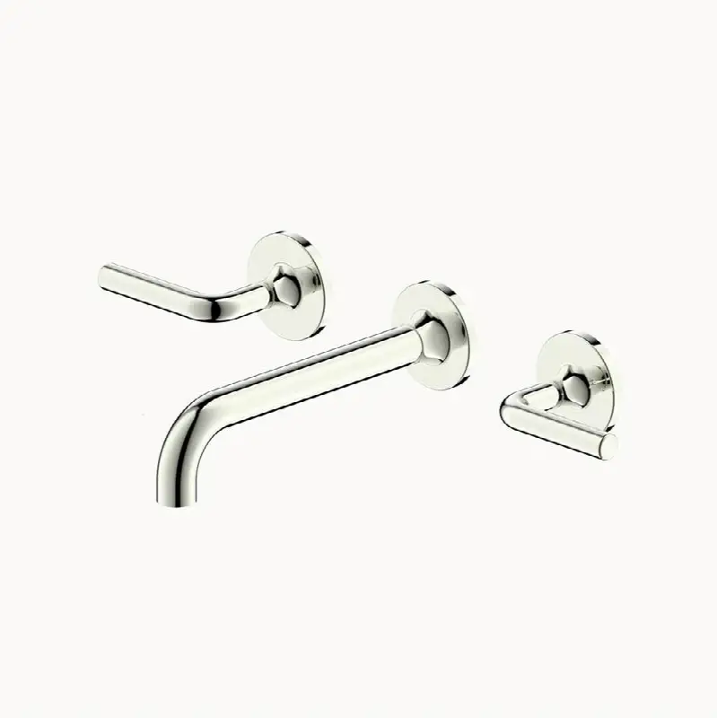 Taos 3-Hole Wall-Mounted Basin Faucet Trim, Polished Nickel