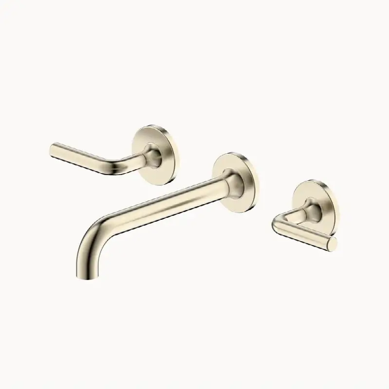 Taos 3-Hole Wall-Mounted Basin Faucet Trim, Satin Nickel