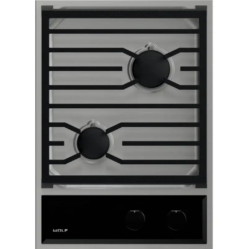 15" Transitional Framed, Gas Cooktop, Ss, Ng
