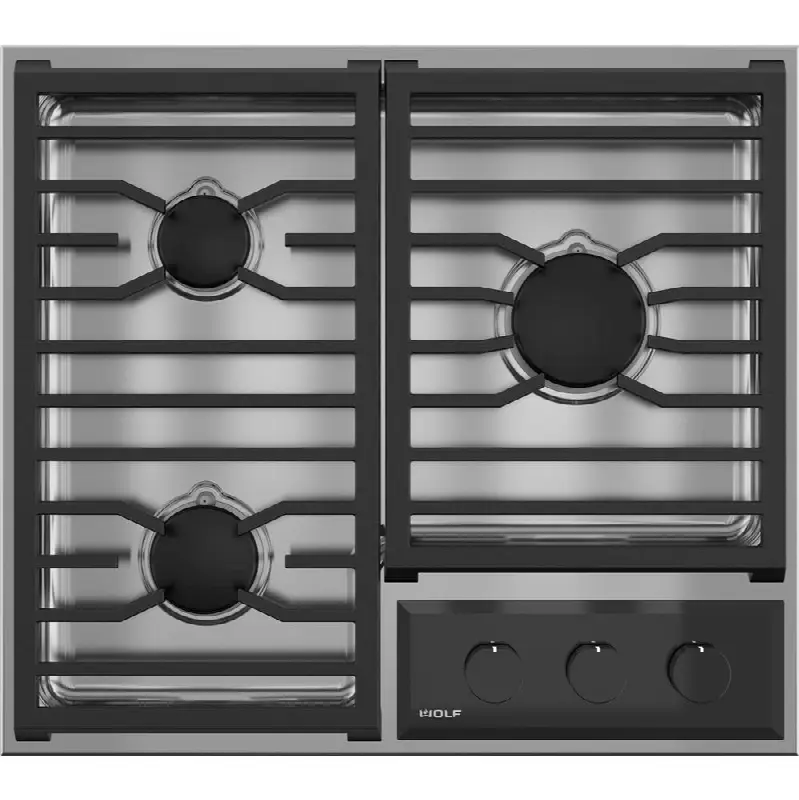 24" Framed Transitional Gas Cooktop / Ng
