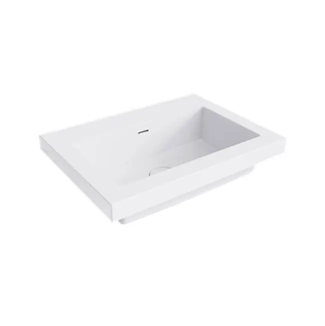 Smith 24" Basin Top, Nth, Semi-Gloss White, Click-Clack Waste In Matching Clearstone Included