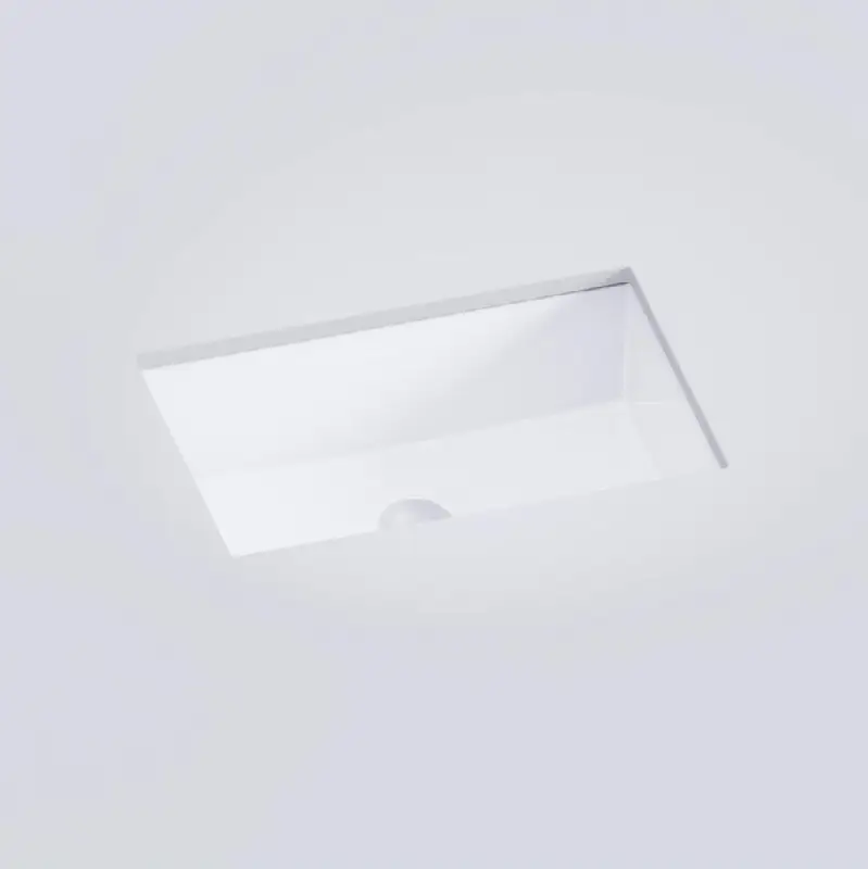 Smith Undermount Basin, Modern Square - Matte White