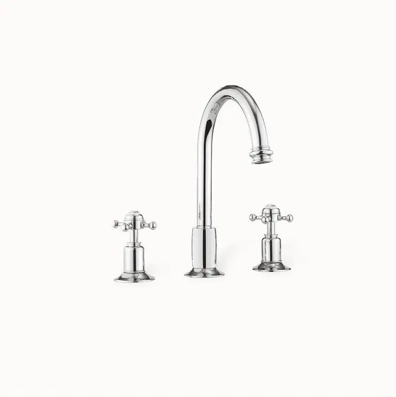 Belgravia Widespread Basin Faucet with Tall Spout and Cross Handles P