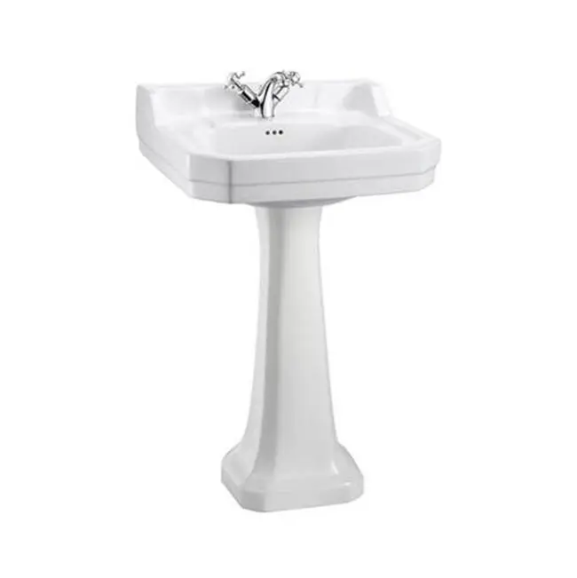 Edwardian 22" Three-hole Pedestal Basin