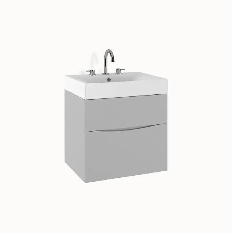 Mpro 24In. Storm Grey Double Drawer Unit