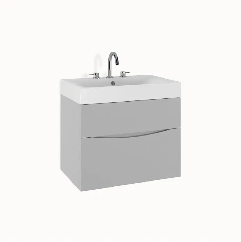 Mpro 28In. Storm Grey Double Drawer Unit