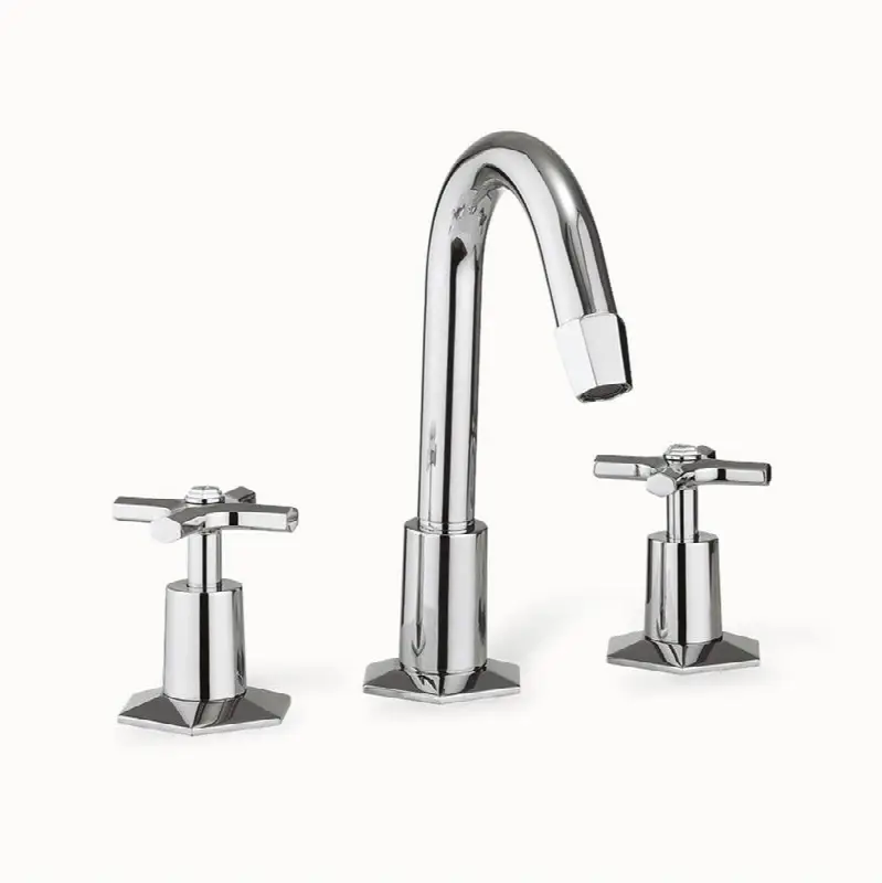 Waldorf Basin Faucet with Tall Spout and Cross Handles P