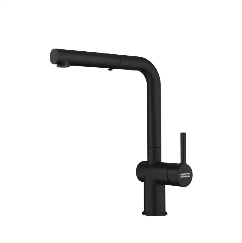 Active 12.25-inch Contemporary Single Handle Pull-Out Faucet in Matte Black, ACT-PO-MBK