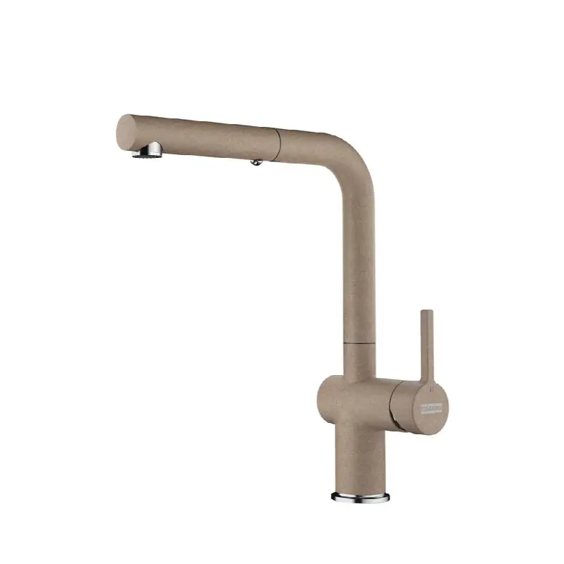 Active 12.25-inch Contemporary Single Handle Pull-Out Faucet in Oyster, ACT-PO-OYS