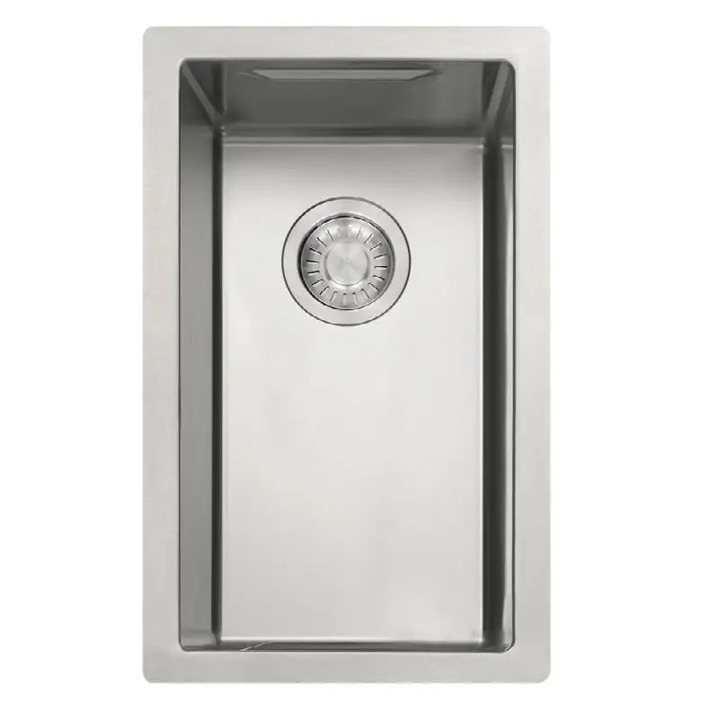 Cube 13-in. x 21-in. 19 Gauge Stainless Steel Undermount Single Bowl Prep Sink w/Accessories - CUX11010-W