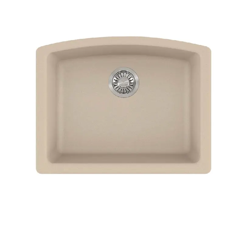 Ellipse 25.0-in. x 19.6-in. Fragranite Undermount Single Bowl Kitchen Sink