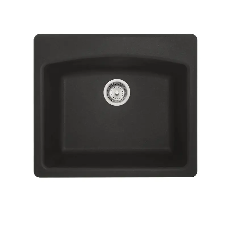 Ellipse 25.0-in. x 22.0-in. Onyx Fragranite Dual Mount Single Bowl Kitchen Sink - ESOX25229-1