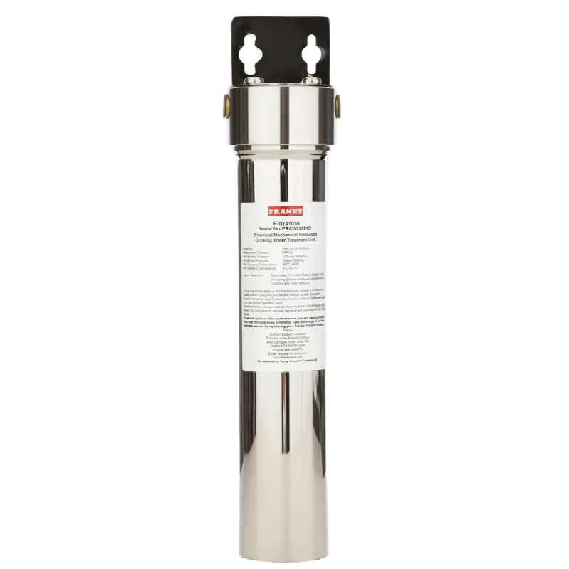 FRCNSTR Under Sink Water Filtration System with Stainless Steel Canister, Includes FRC06 Water Filter