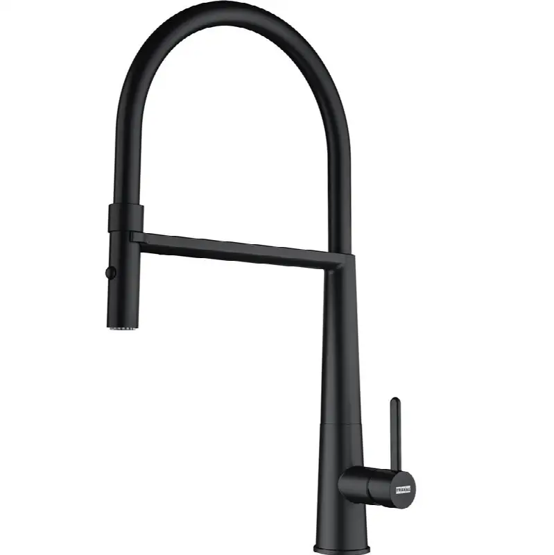 Icon 18-in Single Handle Semi-Pro Kitchen Faucet in Matte Black, ICN-SP-MBK