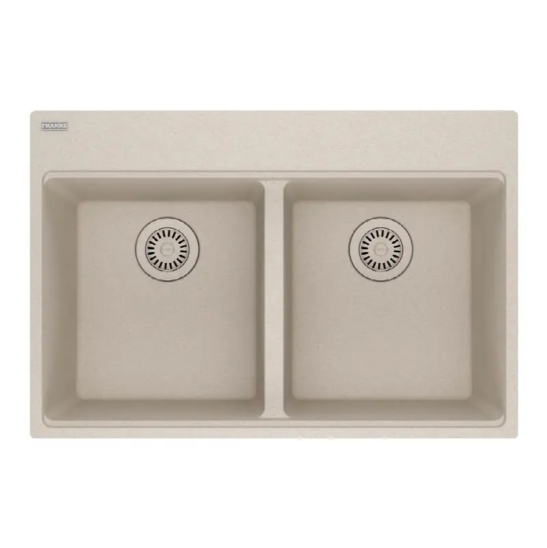 Maris Dual Mount 31-in x 20.88-in Fragranite Double Bowl Kitchen Sink