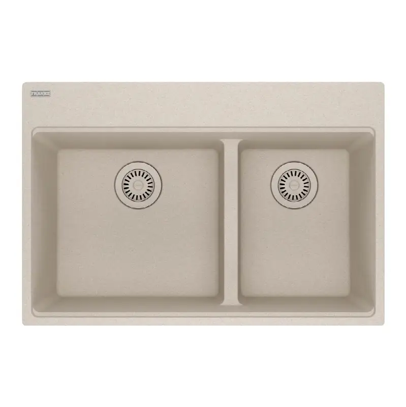 Maris Dual Mount 31-in x 20.9-in Fragranite Double Bowl Kitchen Sink