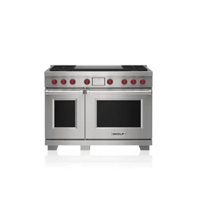 48" Dual Fuel Range - 4 Burners And Infrared Dual Griddle - LP