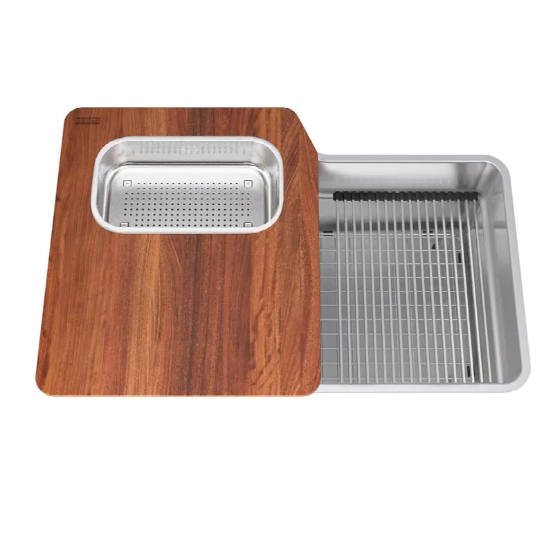 Orca 2.0 Workcenter 31-in. x 20-in. 18 Gauge Stainless Steel Undermount Single Bowl Kitchen Sink
