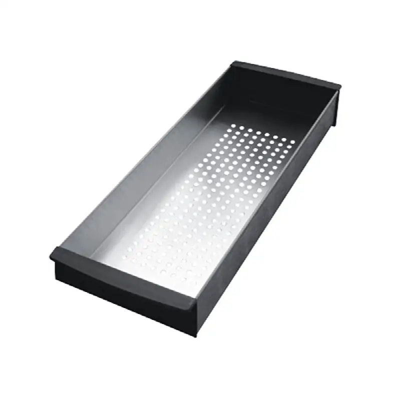 6.1-in. x 17.3-in. Stainless Steel Colander