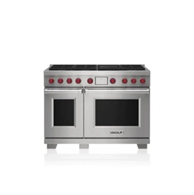 48" Dual Fuel Range - 6 Burners And Infrared Charbroiler - NG