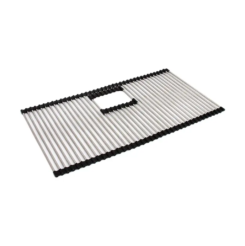 25.8-in. x 13.8-in. Stainless Steel Bottom Roller Mat for Peak PKG11031 Sinks