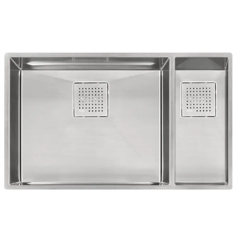 Peak 31-in. x 18-in. 16 Gauge Stainless Steel Undermount Double Bowl Kitchen Sink - PKX160
