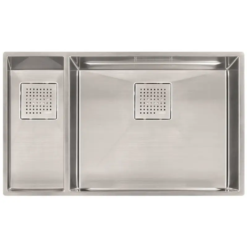 Peak 31-in. x 18-in. 16 Gauge Stainless Steel Undermount Double Bowl Kitchen Sink - PKX160LH