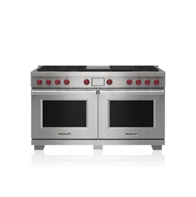 60" Dual Fuel Range - 6 Burners, Infrared Charbroiler And Infrared Griddle - NG
