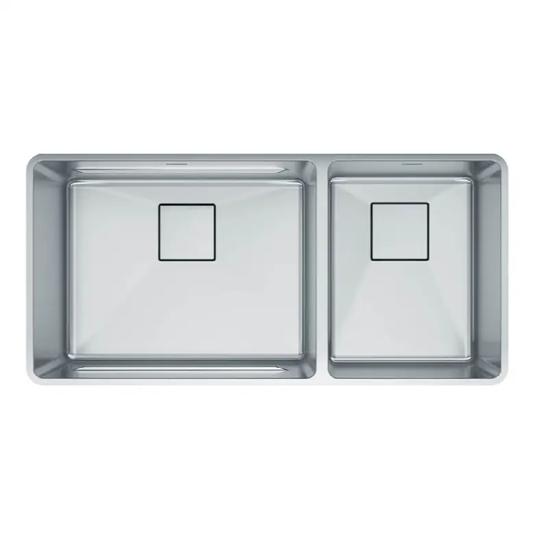 Pescara 38-in. x 18-in. 18 Gauge Stainless Steel Undermount Double Bowl Kitchen Sink - PTX160-37