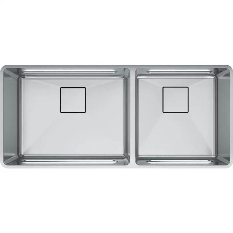 Pescara 41-in. x 18-in. 18 Gauge Stainless Steel Undermount Double Bowl Kitchen Sink - PTX160-40