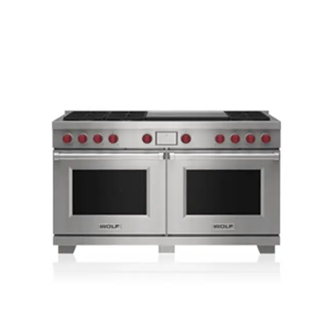 60" Dual Fuel Range - 6 Burners And Infrared Dual Griddle - NG