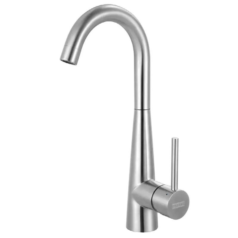 Steel 14.4-in Single Handle Swivel Spout Kitchen Prep / Bar Faucet