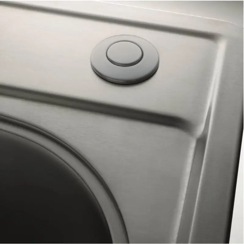 WD3428SN Round Waste Disposer / Disposal Air Switch, Satin Nickel