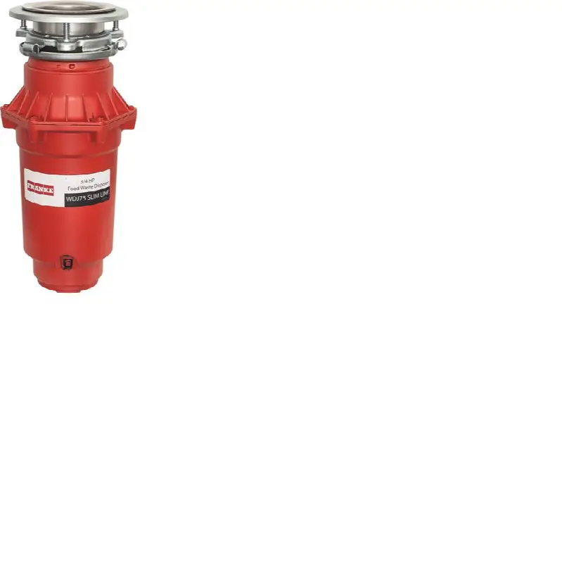3/4 Horse Power Quiet Continuous Feed Waste Disposer Torque Master 2700 RPM Jam-Resistant DC Motor in Red/Chrome, WDJ75