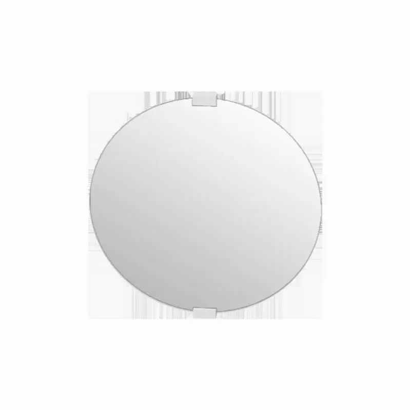 Expo Round mirror with wood brackets