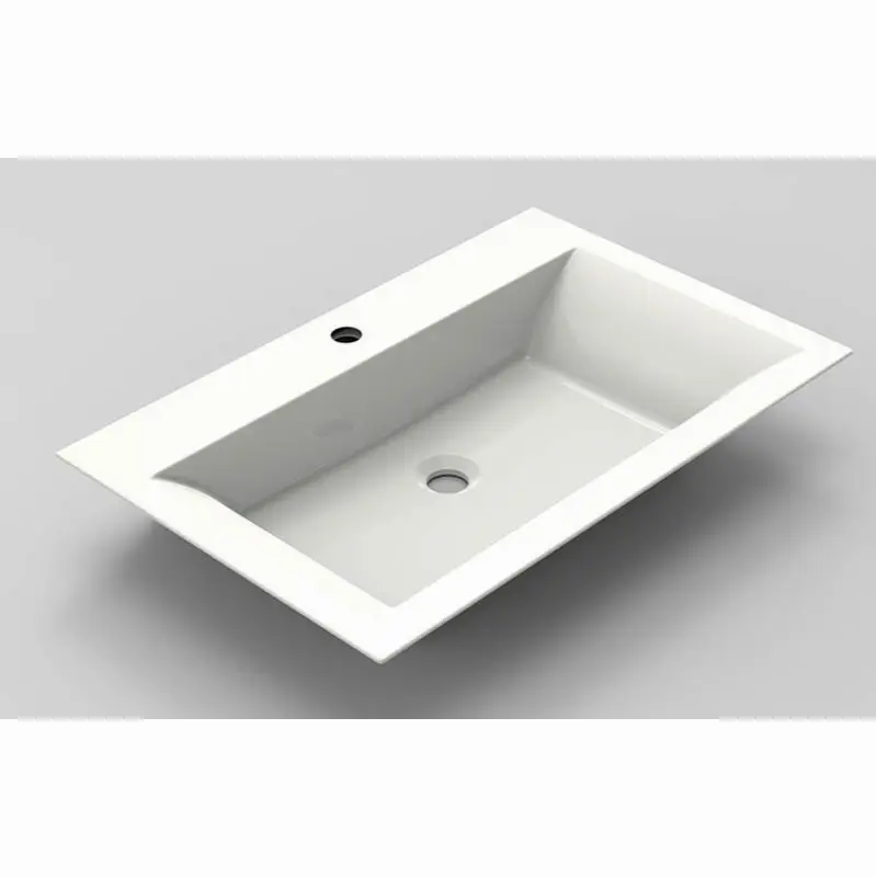 Finezza Countertop/Drop-In Sink with Single Faucet Hole